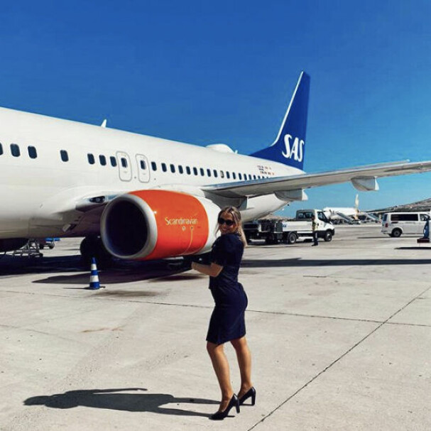 LICENSE: Karianne Vilde loves her job as a flight attendant. Unfortunately, she is currently being fired because air traffic is badly affected by the corona pandemic. LICENSE: Karianne Vilde loves her job as a flight attendant. Unfortunately, she is currently being fired because air traffic is badly affected by the corona pandemic.