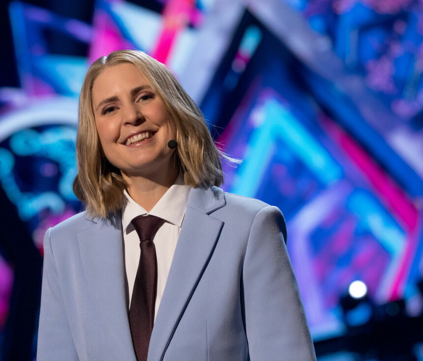 SILJE NORDNES: Heller ikke programleder Silje Nordnes vet hvem de forkledde deltagerne i «Maskorama» er.