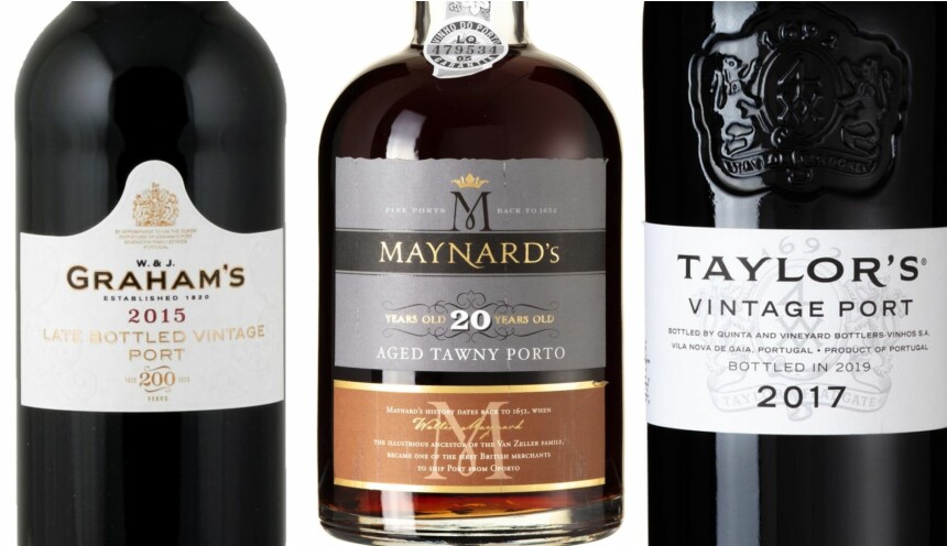 Tre portviner som passer til julens kaker og desserter
