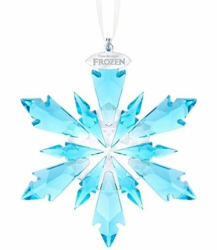 FROZEN: Swarovskis blå juletrepynt koster 1350 kroner hos krystallverden.no.