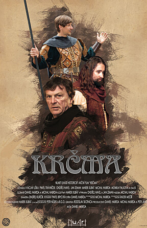 FORTSATT AKTIV: Pavel Trávnícek (foran) på filmplakaten til filmen «Krcma», som kom i 2015.