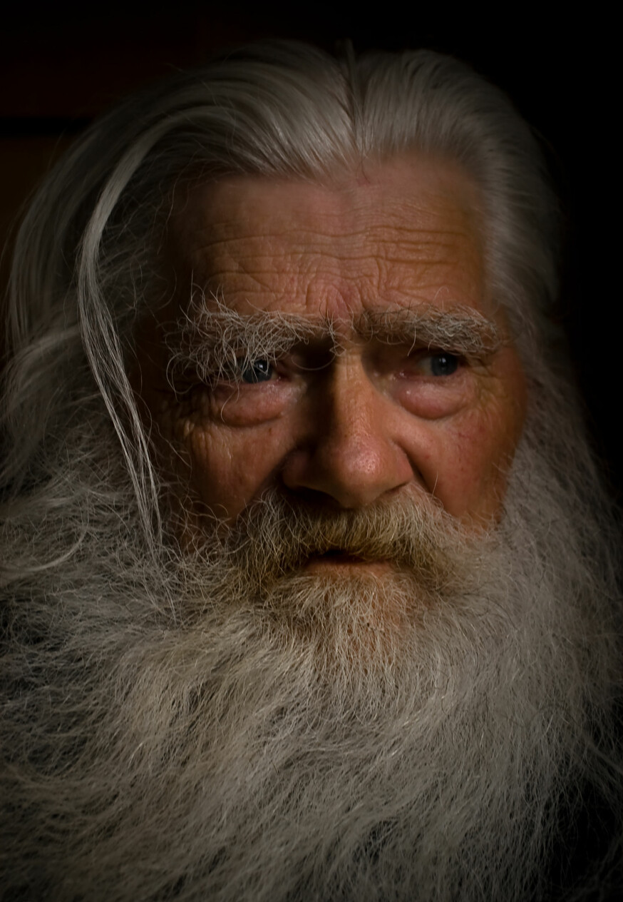 PORTRETT: Jon Skaar stilte opp for en rekke fotografer som oppsøkte ham.