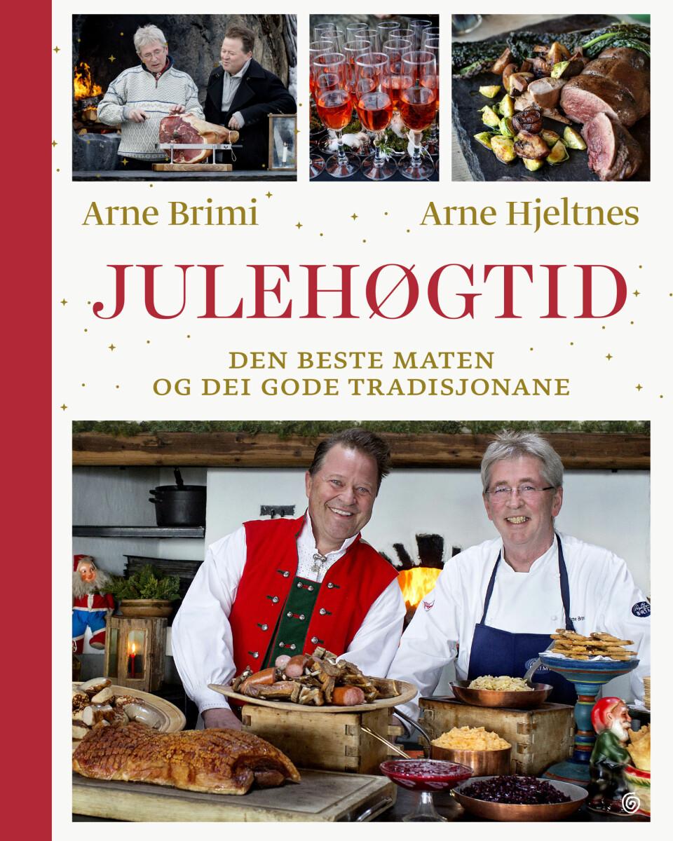 NY JULEMATBIBEL: Boken er delt inn i fire hoveddeler med førjulstid og forberedelser, selve julaften, romjulsdrøm og nyttårsaften. Her finner du alt fra lutefisk til Baked Alaska, og selvfølgelig syv sorter og mer til.