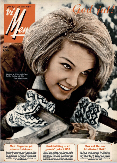 <b>AKEPIKE:</b> <br/>19 år gamle Tove Rød på forsiden i 1964.