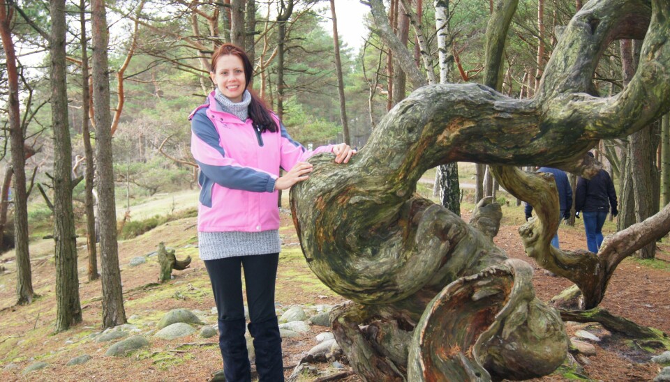 HJEMSTEDET: Her er Tina fotografert på Hove utenfor Arendal. Sidne skulle sykdommen raskt gjøre seg gjeldende.