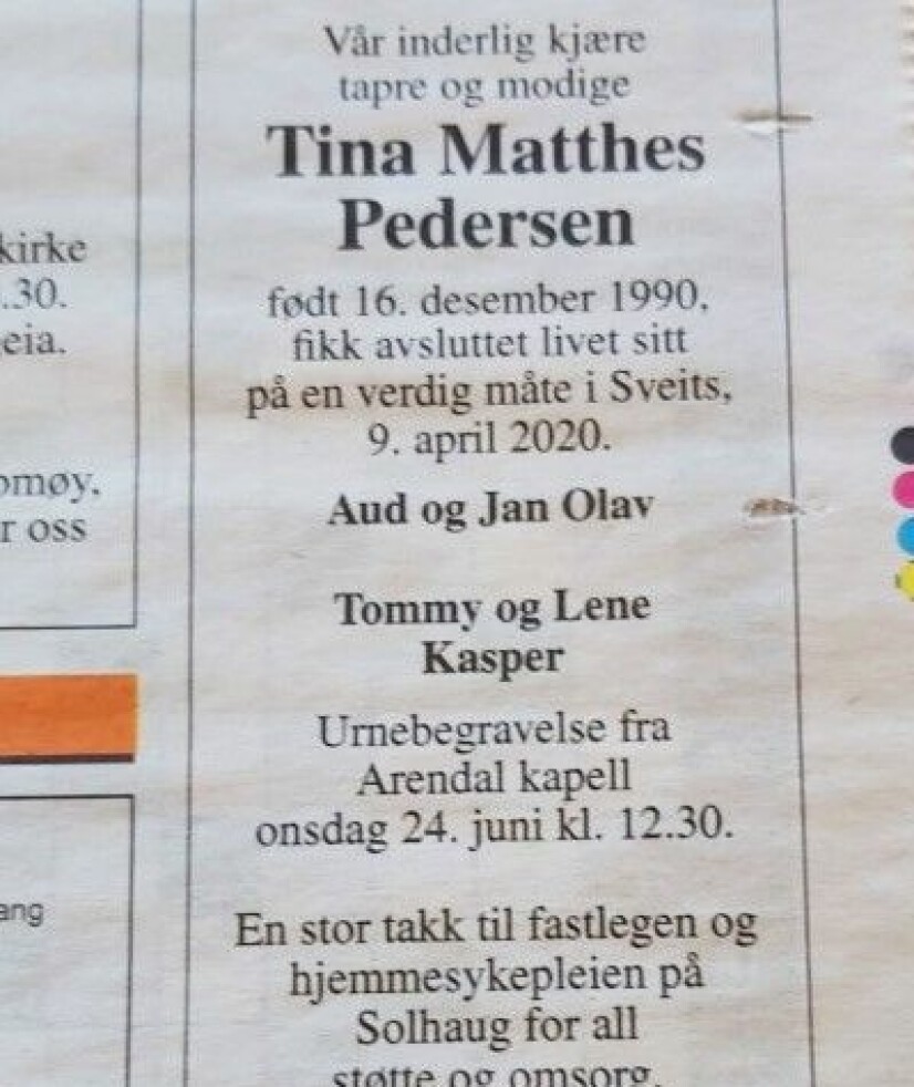 – Hun ville ikke mer, men det er ingen i denne verden jeg beundrer mer enn Tina