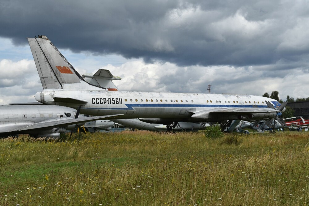 <b>DIGERT:</b> Tu-114 var i sin tid verdens største passasjerfly. Denne modellen står utstilt på luftfartsmuseet i Monino utenfor Moskva.