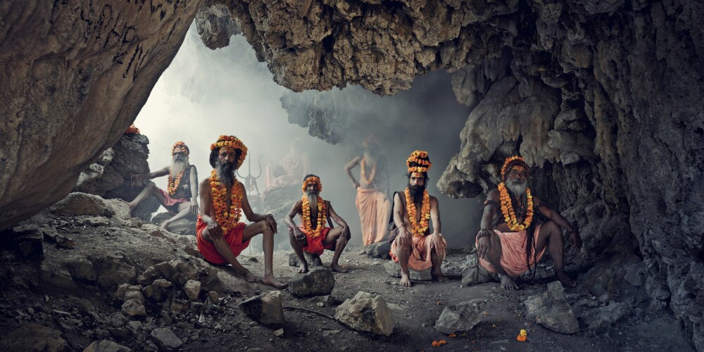 <b>INDIA:</b> Dette er Sadhus-stammen i India. Medlemmene oppgir sine verdslige liv og lever av almisser. 