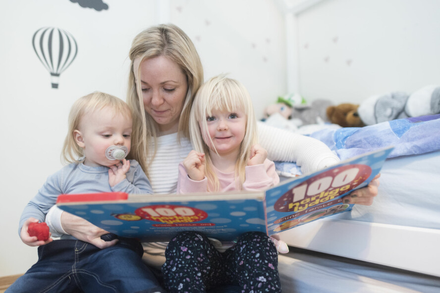 MISTET KLIPPEN: Elisabeth var 15 uker på vei med sønnen Mattis og datteren Henny Cathrine var halvannet år da forloveden døde som 36-åring for to år siden. – Det er vondt å tenke på alt Mats går glipp av.