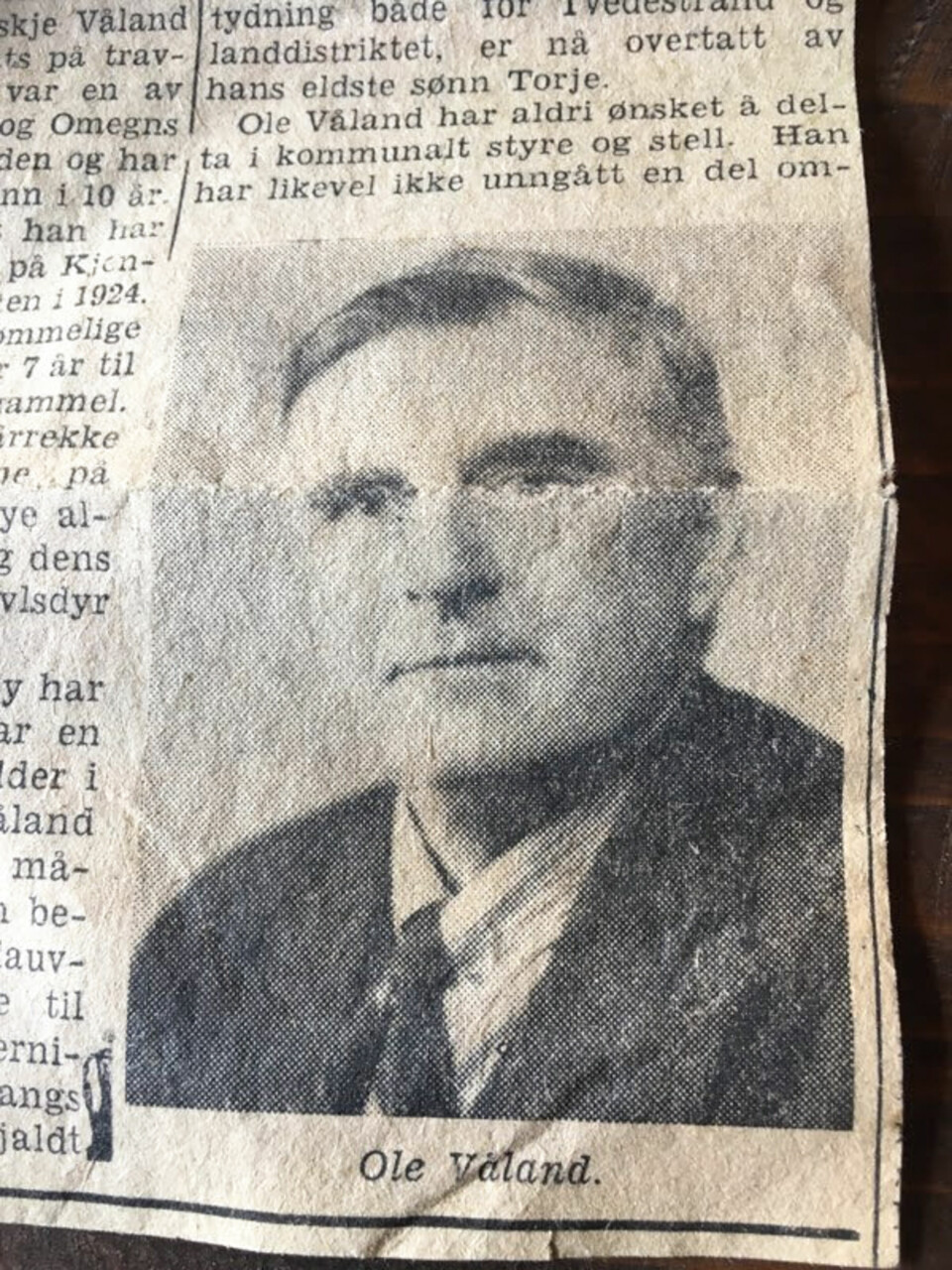 BESTEFAR: Ole Waaland tok som guttunge imot gull-jegerne på gården. Opplevelsen gjorde slikt inntrykk at han kunne beskrive alt i detalj da han ble intervjuet av Agderposten i 1964, 60 år etter.