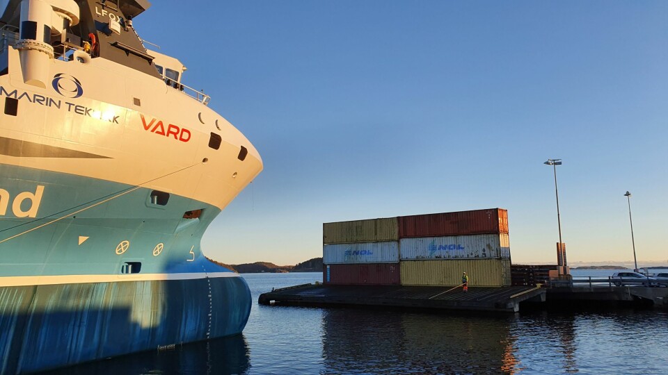 CONTAINERHAVN: Herøya skal få helautomatisk containerhavn.