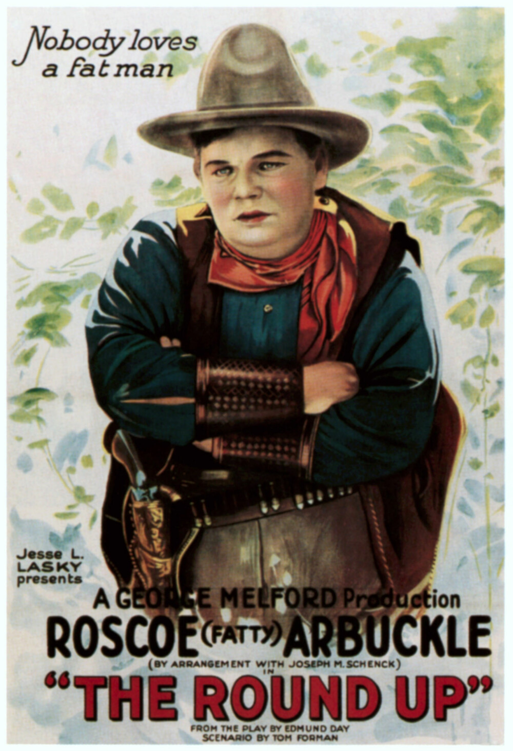 <b>TREKKPLASTER:</b> I årene 1913 til 1921 spilte Arbuckle i over 150 filmer. 