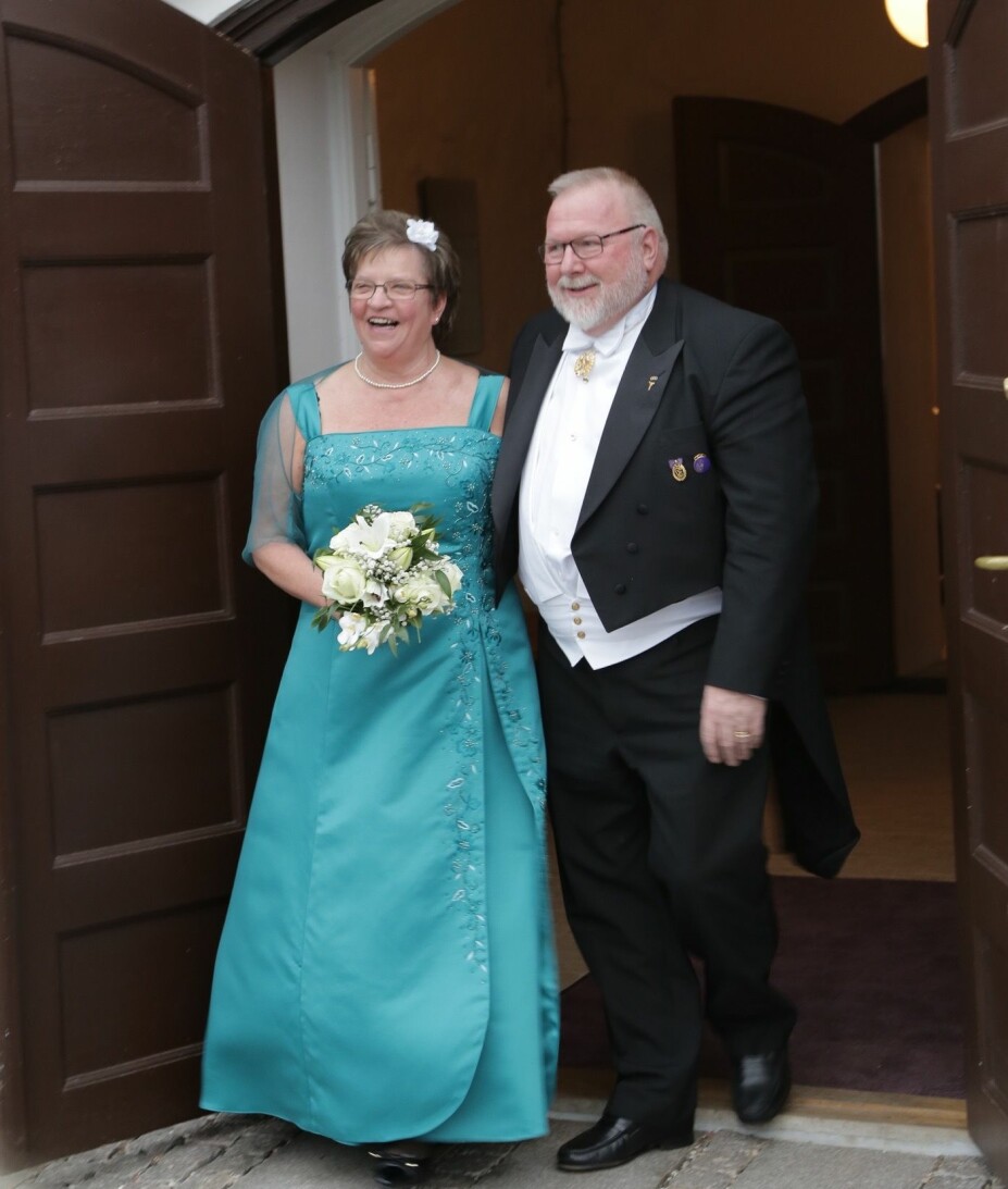 <b>HURRA FOR KJÆRLIGHETEN:</b> Solveig og Henning giftet seg klokken 14.15, 11. desember 2013. Det ble til tallrekken 11-12-13-14-15.