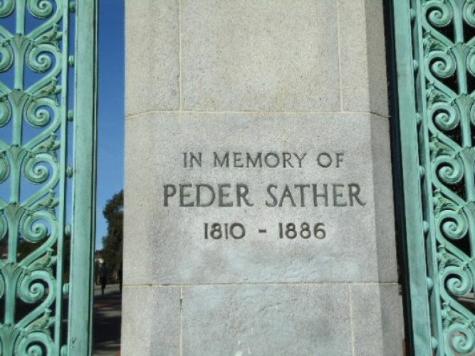 <b>SPOR:</b> Sather Gate på Berkeley bærer minne om en norsk utvandrer.