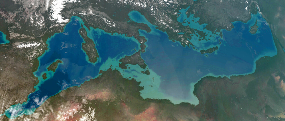 <b>TØMT:</b> Omtrent slik ville Middelhavet fremstått med 100–200 meter lavere vannstand.