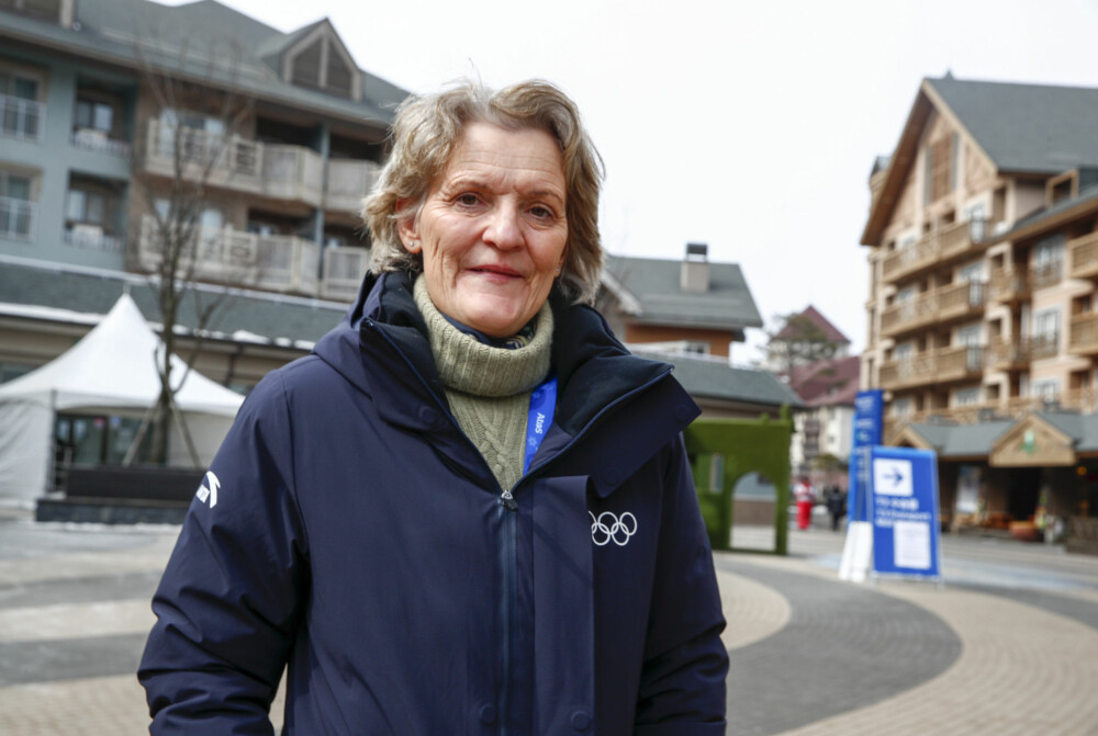 <b>UENIG:</b> Kristin Kloster Aasen, norsk IOC-medlem fotografert under vinter-OL i Pyeongchang i 2018.