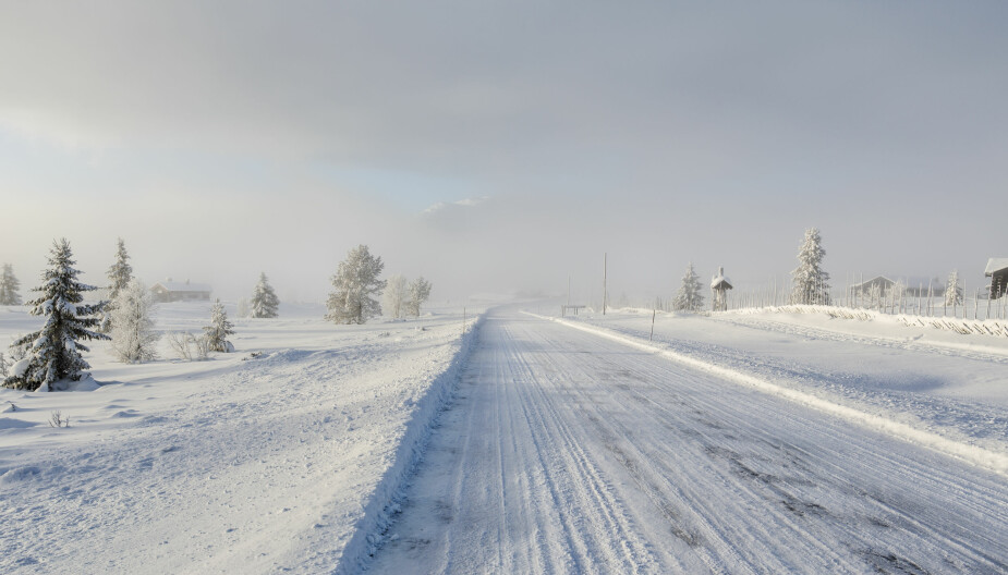 KALDT: Det er kaldt i hele Norge nå, og det blir neppe mildvær med det første. Bildet er tatt i Venabygd på Lillehammer, som har minus 14 grader midt på dagen fredag.