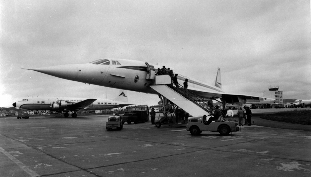 <b>I BODØ:</b> Sankthansaften 1975 landet en Concorde i Norge for første gang. Begivenheten skjedde i Bodø. Norgesvisitten kom i forbindelse med testing av Concorden som hadde brukt to timer og 20 minutter til Bodø fra Toulouse i Sør-Frankrike.