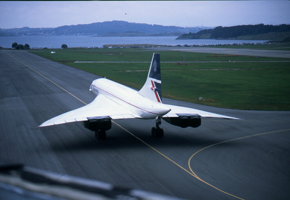 <b>SOLA 1993:</b> For flyentusiaster var det en stor begivenhet hver gang Concorde kom til Norge.