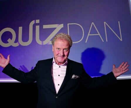 <b>«QUIZDAN»:</b> Et av Dan Børges siste suksessprogrammer (2011–16) i NRK TV før han ble pensjonist.