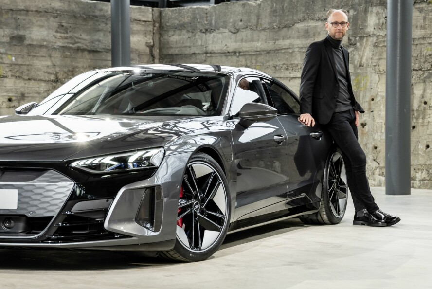 STOLT: – Den vakreste bilen jeg har tegnet, mener Marc Lichte, sjef for Audi Design.