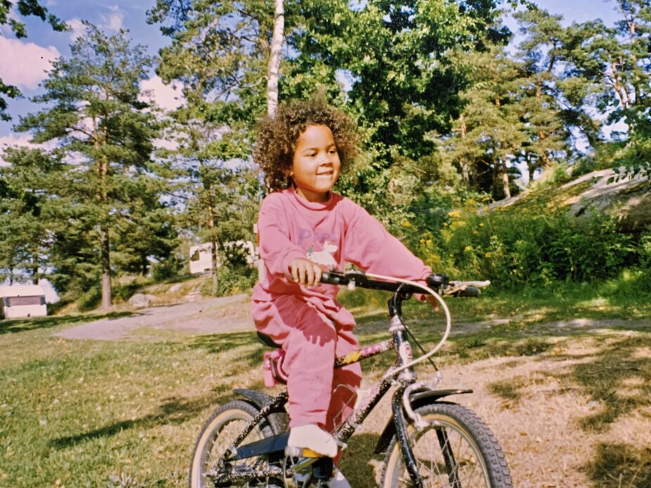 <b>TØFT:</b> Camara har flyttet til Sandefjord. Her er hun seks år gammel.