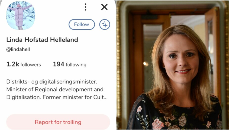 "CLUBHOUSE-LINDA": Digitaliseringsminister Linda Hofstad Helleland er svært aktiv på Clubhouse.