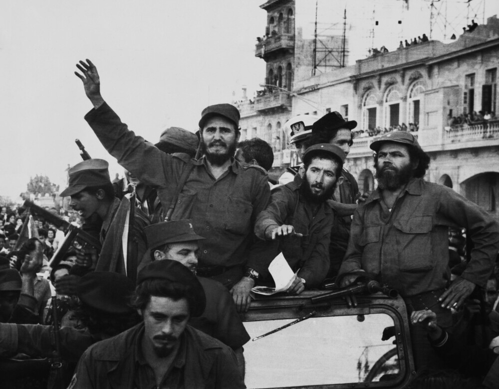 <b>TRIUMFEN:</b> Castros store trium, innmarsjen i Havana 8. januar 1959. 