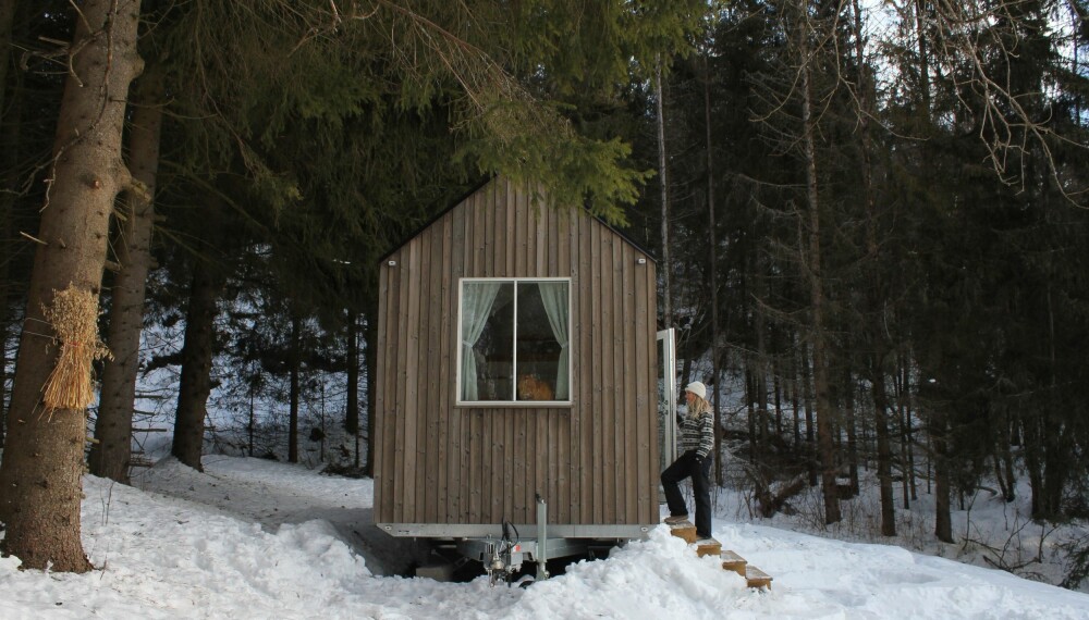 BOLIG ELLER CAMPINGVOGN?: Ida kan flytte huset til Sverige hvis hun får hjemengsel. BOLIG ELLER CAMPINGVOGN?: Ida kan flytte huset til Sverige hvis hun får hjemengsel.