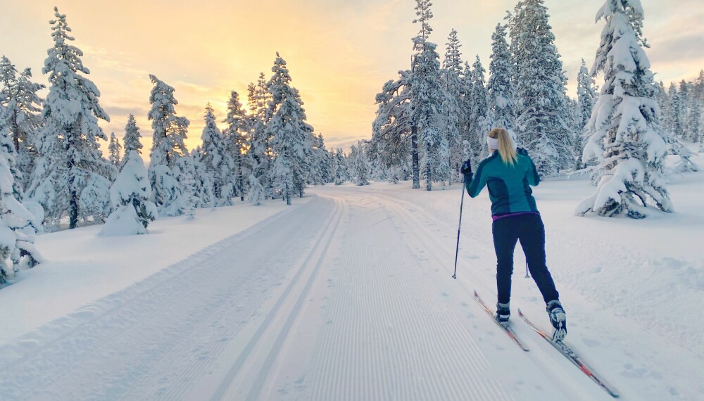 SKIGLEDE: Ida elsker å gå på langrenn.