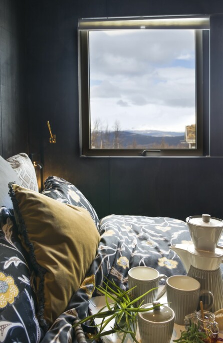 UTSIKT FRA SENGEN: Det er fascinerende å kunne se ut på naturen når du ligger i sengen, synes Steinar.