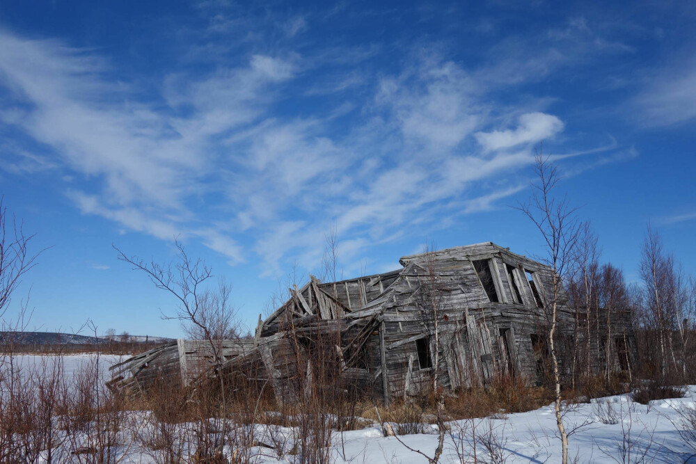<b>MINNE:</b> Det er bare ruiner igjen av tettstedet Iditarod.