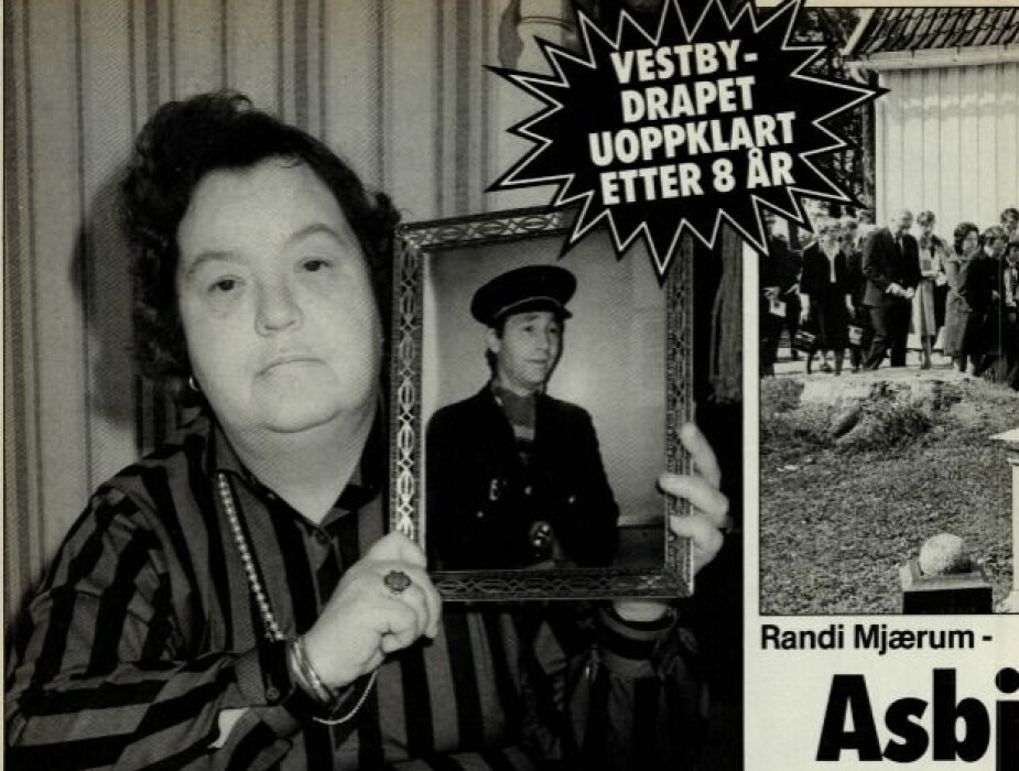 RANDI MJÆRUM SATT IGJEN MED TRE BARN: Vestby-drapet aka Asola-drapet var ennå ikke oppklart da Vi Menn møtte enken Randi Mjærum i 1985.
