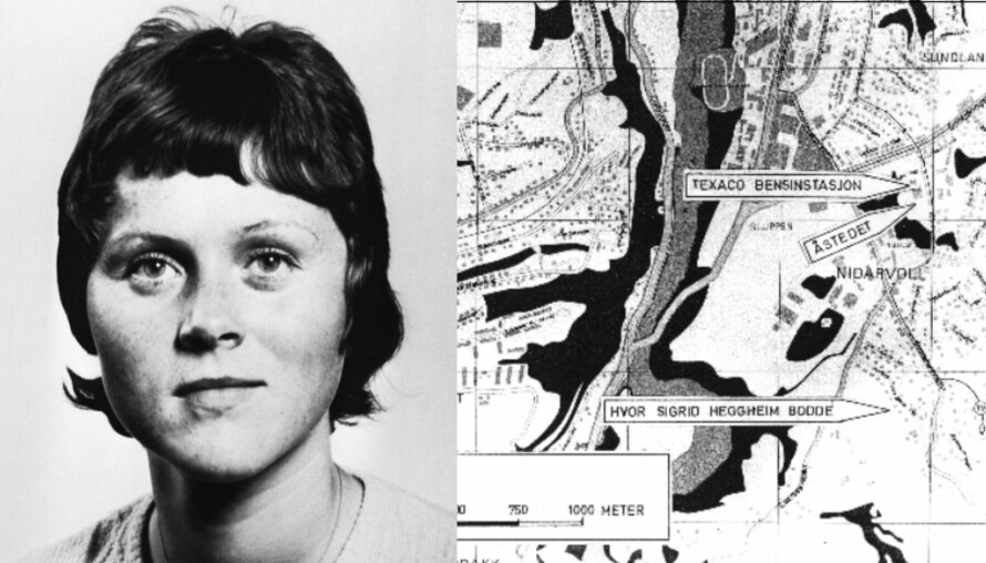 DREPT PÅ VEI HJEM FRA FEST: Sigrid ble funnet på et jorde i Trondheim, mellom Studentersamfundet og Anders Tverreggens vei, der Sigrid hadde hybel.