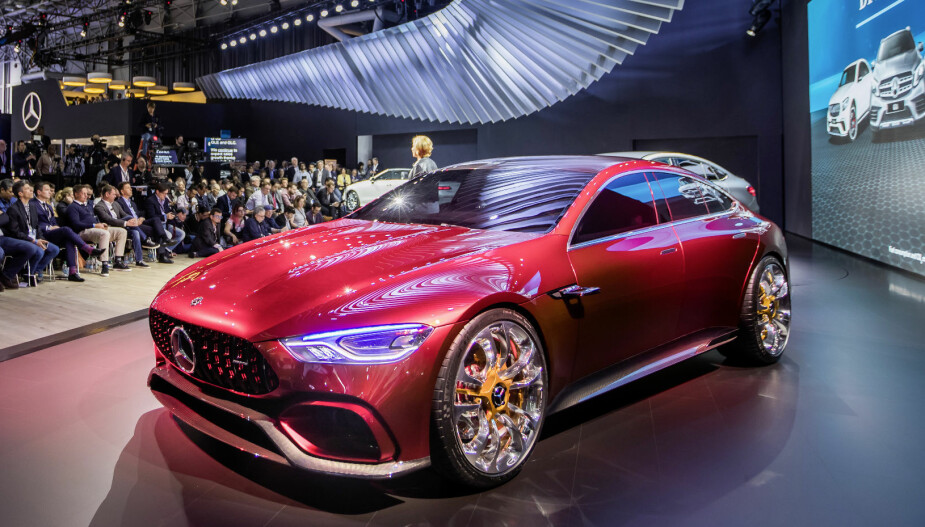 GT-KONSEPT: 73-modellen skal være basert på AMG GT Concept som ble vist frem på bilutstillingen i New York i 2017.