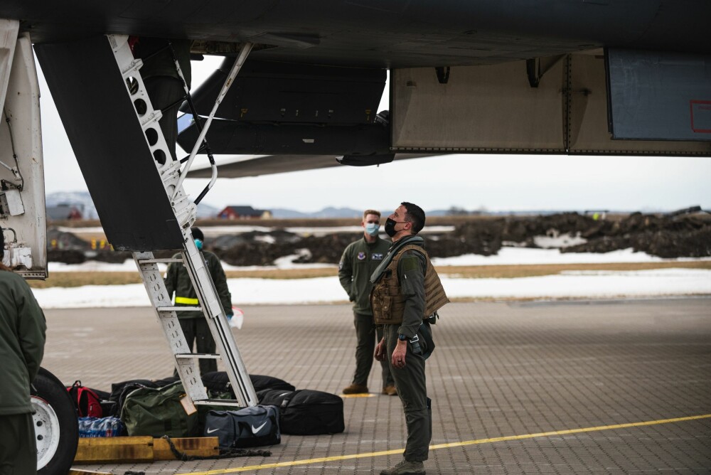<b>SOLDATER:</b> I begynnelsen av februar ankom rundt 200 amerikanske soldater Ørland flystasjon for å starte forberedelsene til øvingen mellom de amerikanske flyene og norske styrker.