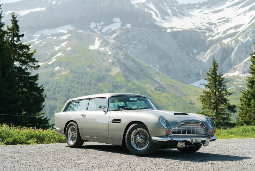 BRITISK FENOMEN: Aston Martin DB5 Shooting Brake fra 1965. Kun 12 stykker ble bygget. Foto: Aston Martin