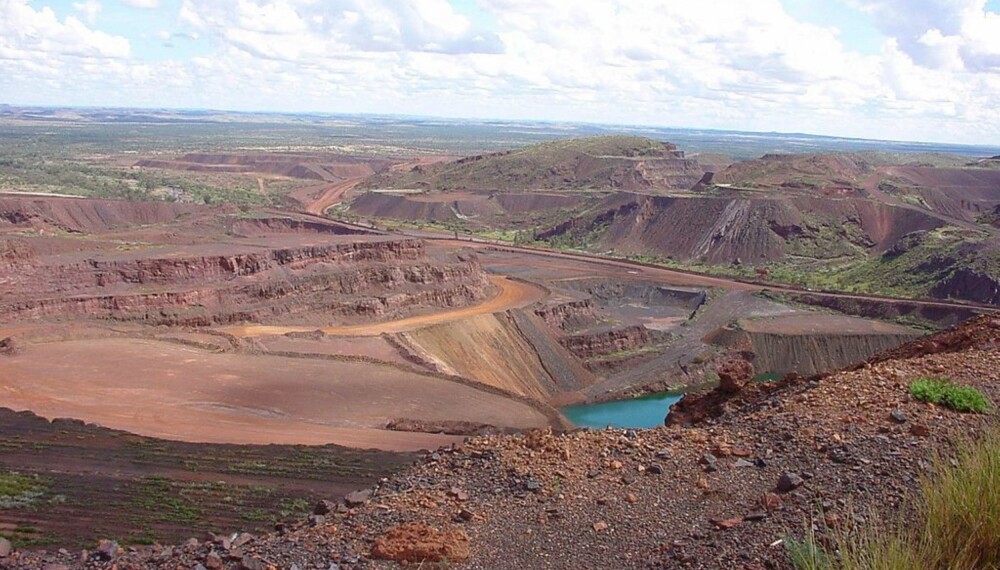 <b>GRUVE:</b> Para­burdoo-gruven, en av Rio Tintos 16 jernmalm­gruver i Pilbara.