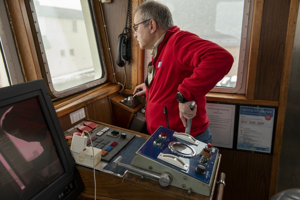 <b>SKIPPER:</b> Med erfaring fra reketråling ved Svalbard trives kaptein Bjørn Aksel Golten godt blant isflakene i Drammen.