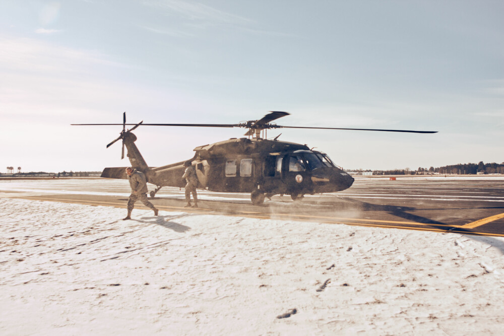 <b>AMERIKANSK SLITER:</b> UH-60 Black Hawk tilhørende US Air National Guard stasjonert ved Camp Ripley i Minnesota, USA.
