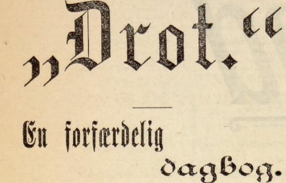 EN FORFERDERLIG DAGBOK: Beretning fra Drot-forliset publisert i Stavanger Aftenblad 4. oktober 1889.