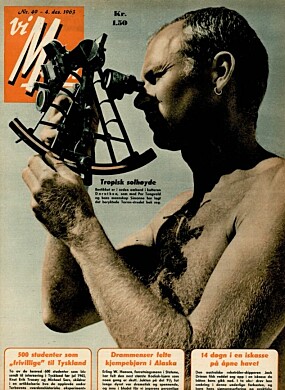 FORSIDEMANN: Per Tangvald fikk pryde hele omslaget til Vi Menn i desember 1963.
