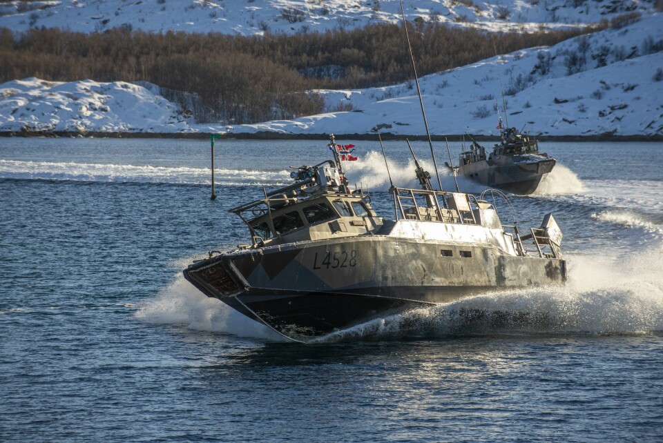 STAKESLALÅM: Med stridsbåtene kan kystjegerne både operere i trange farvann og over større avstander.