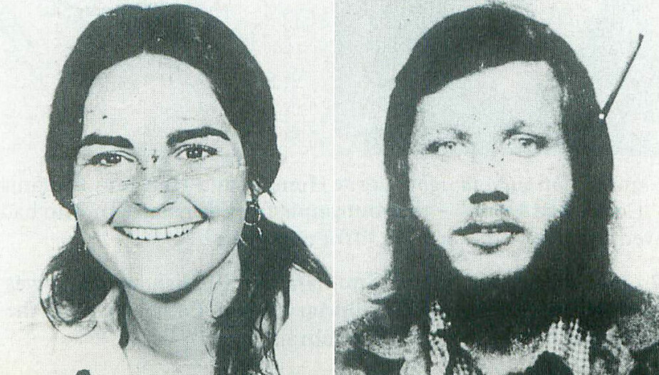BACKPACKERE: Den 26 år gamle canadiske backpackeren Laurent Ormond Carriere (t.v) og hennes 29-årige amerikanske kjæreste Connie Bronzich ble drept av Sobhraj i Nepal i 1975. Likene deres ble funnet stygt forbrent og med mange knivsår.