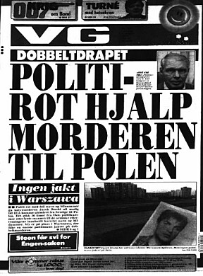 3. AUGUST 1989: "Politirot med feil navn og bilnummer ga knivmorderen Jacek Stocki all mulig tid til å komme uhindret fra Sverige til Polen", skrev VG.