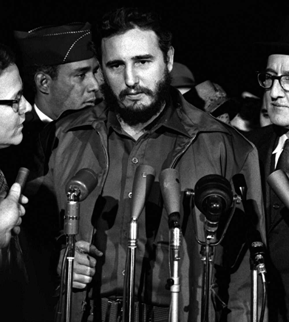<b>RØD KLUT:</b> Fidel Castro, her under besøk i Washington i 1959 ble raskt definert som en trussel mot USA.