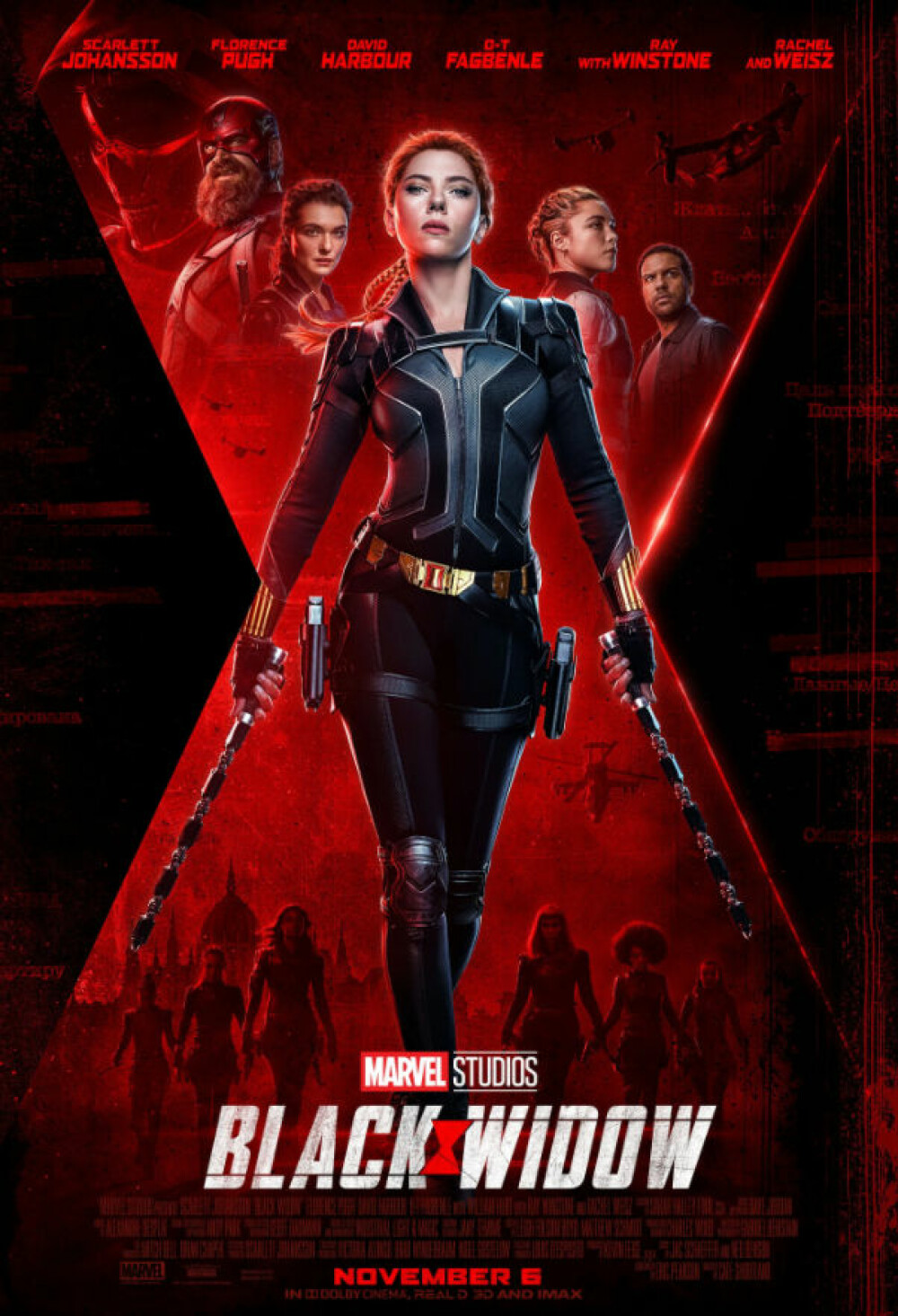 <b>TRØBLETE:</b> Filmen Black Widow har blitt utsatt en rekke ganger, som man ser på denne plakaten som lovte premiere 6. november i fjor. 