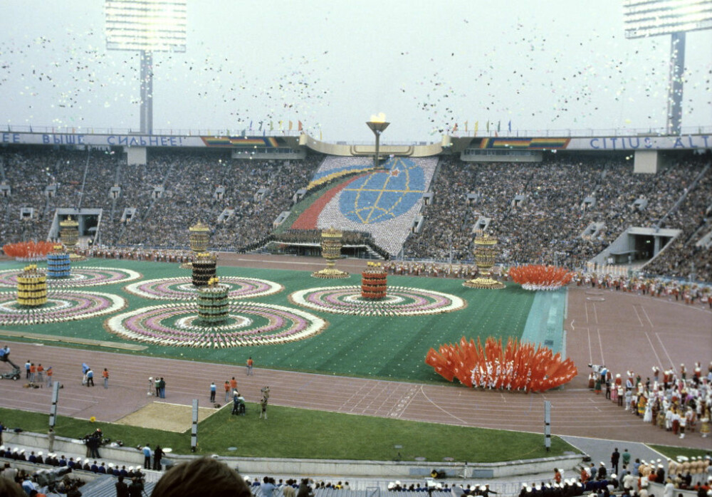 <b>UTEN NORSK INNSLAG:</b> Åpningsseremonien under OL i Moskva 1980 gikk uten nordmenn. For Norge og tre andre europesiske land boikottet.