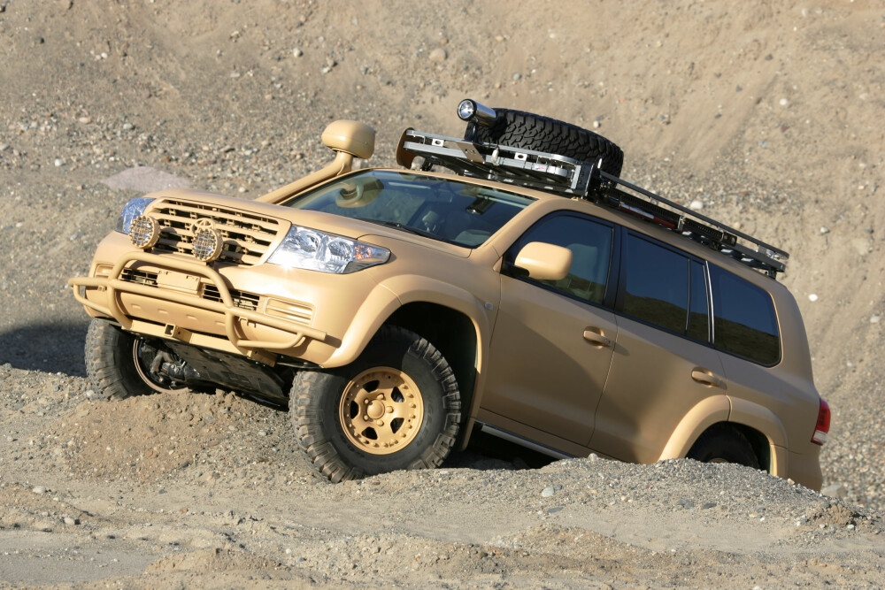 <b>MODIFISERT:</b> Toyota Land Cruiser ombygd for tøffe militære oppdrag i Afghanistan.  