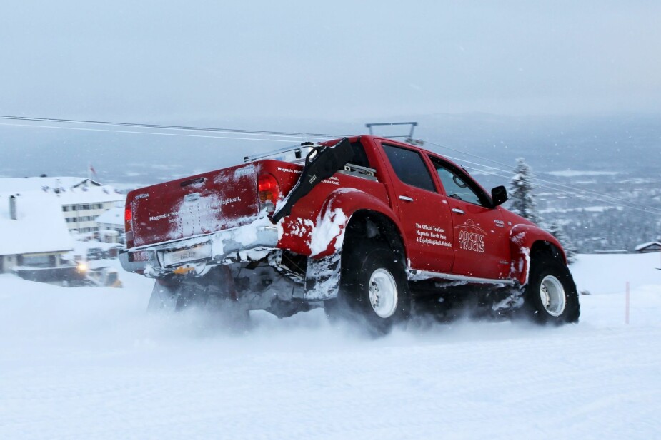 <b>TOP GEAR:</b> Denne bilen var med Top Gear til Nordpolen. 
